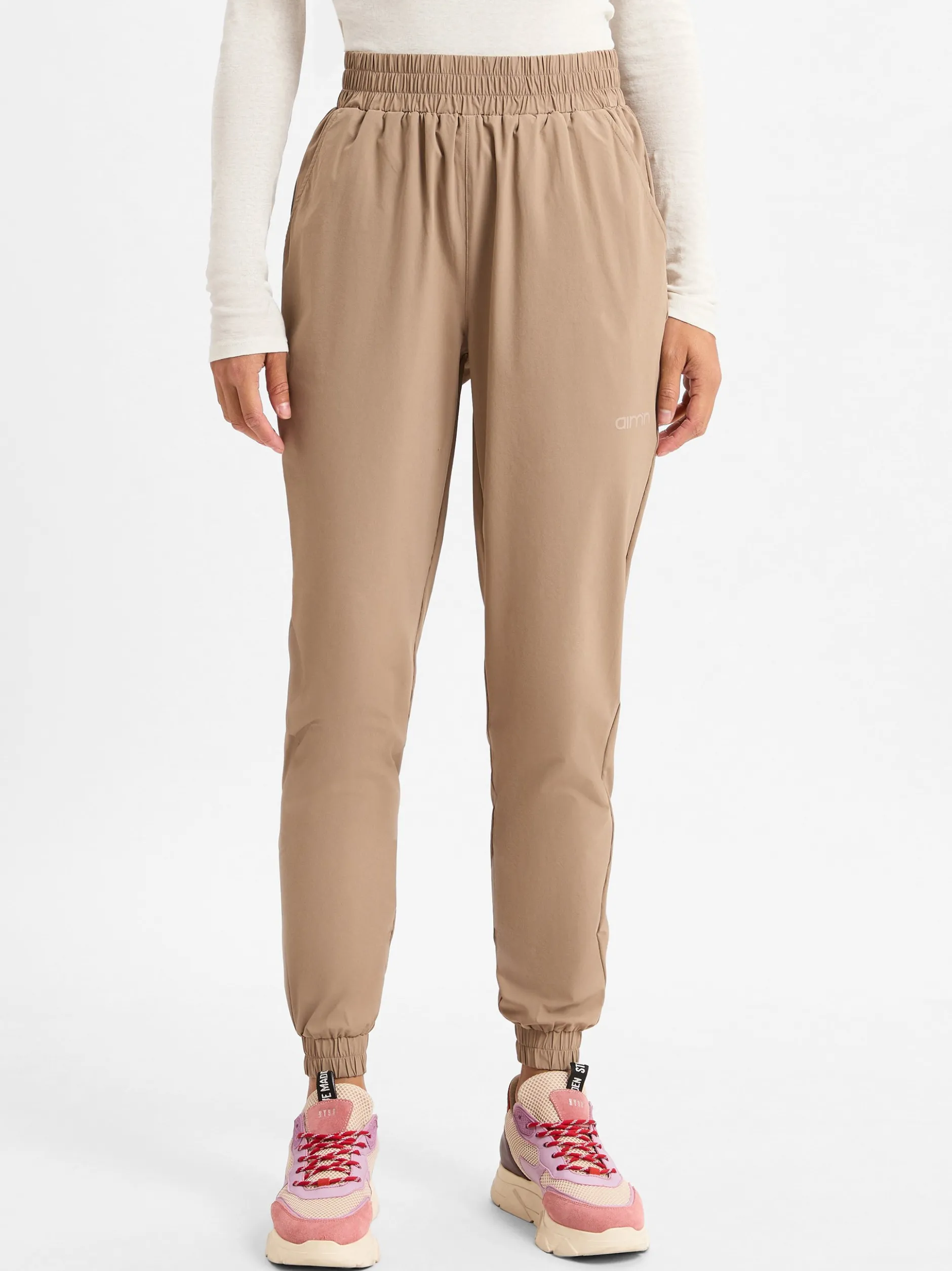 Aim'n Damen Hose - Espresso Windbreaker Pants in melange