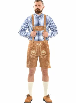 Alessandro Salvarini Erwachsene Trachtenhose - ASFerdl in braun