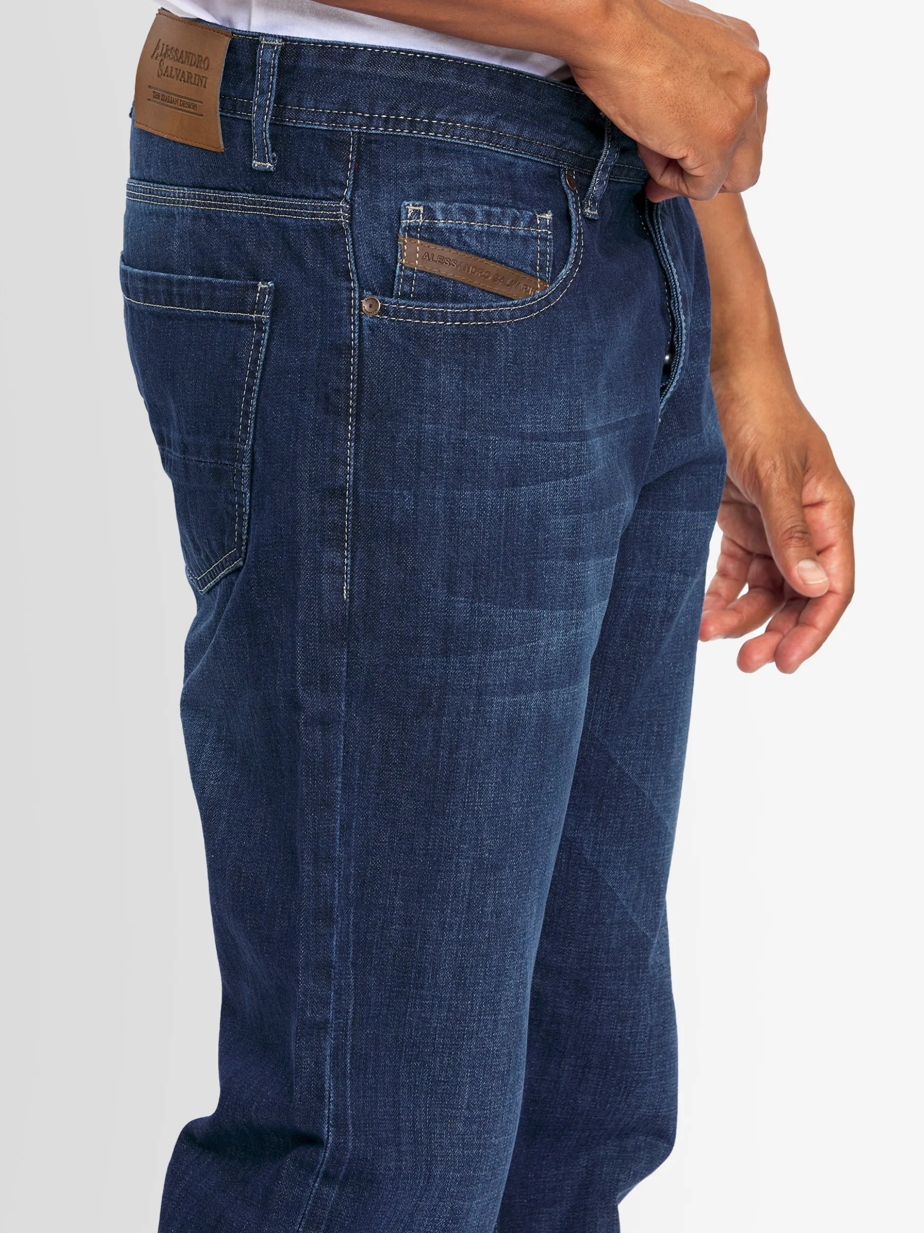 Alessandro Salvarini Herren Jeans - ASMarco in blau