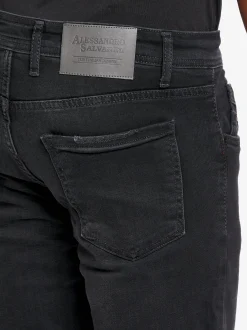 Alessandro Salvarini Herren Jeans - ASArcilio in schwarz