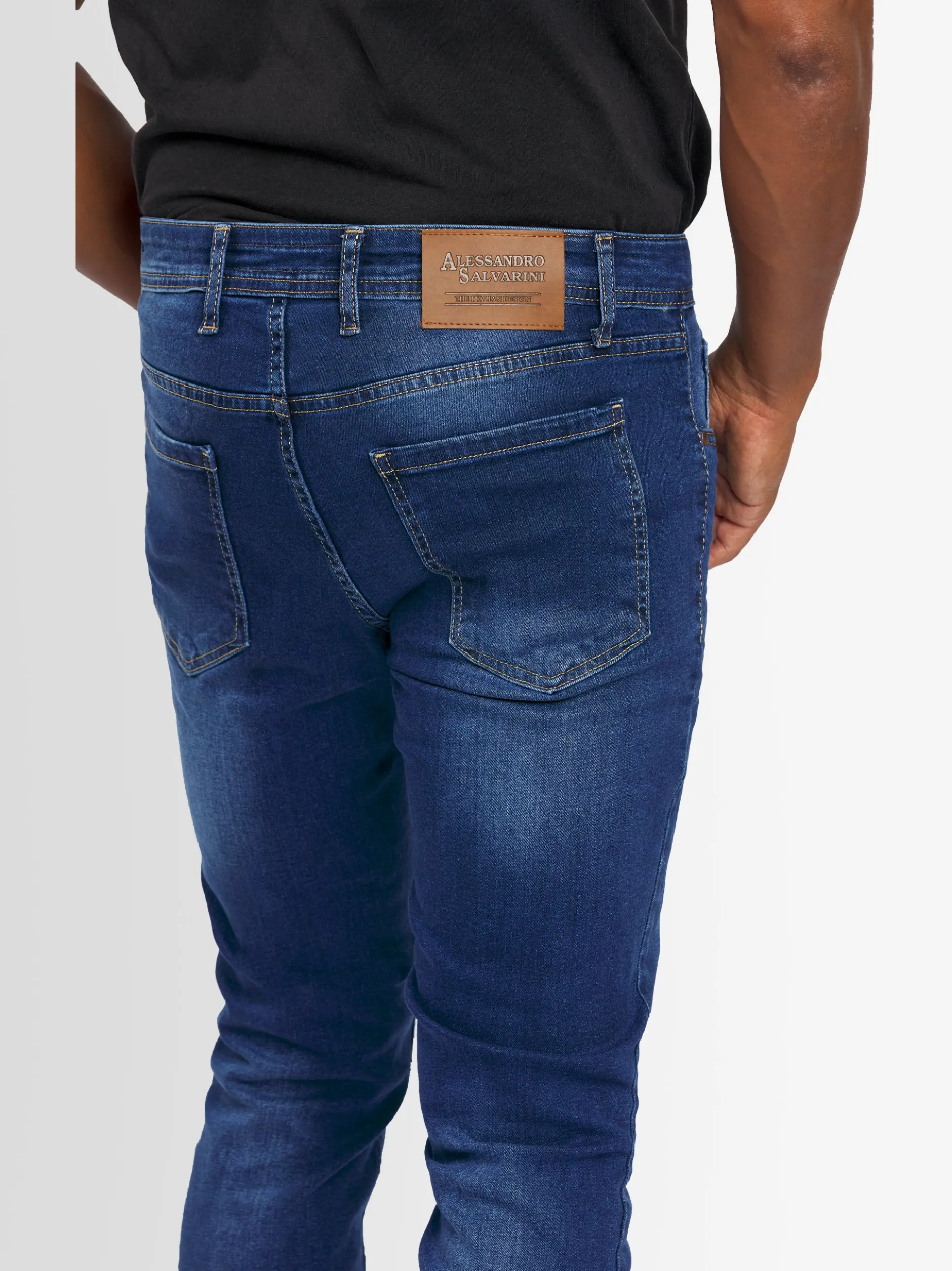 Alessandro Salvarini Herren Jeans - ASAngelo in blau