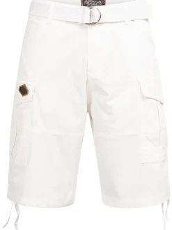 Alessandro Salvarini Herren Cargoshorts - ASLeon in weiß