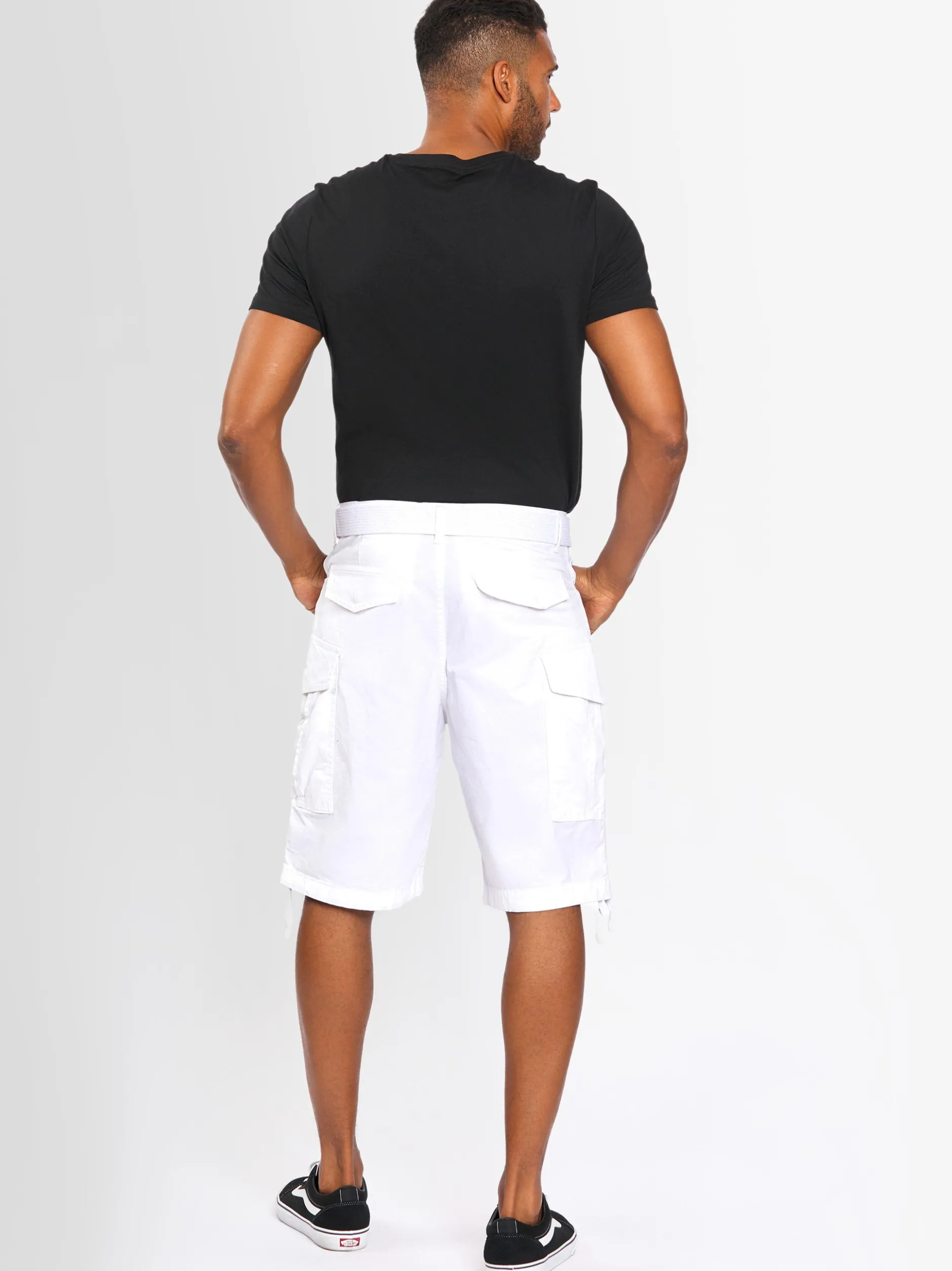 Alessandro Salvarini Herren Cargoshorts - ASLeon in weiß