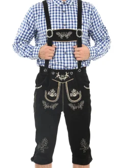 Alessandro Salvarini Herren Trachtenhose - ASGustl in schwarz