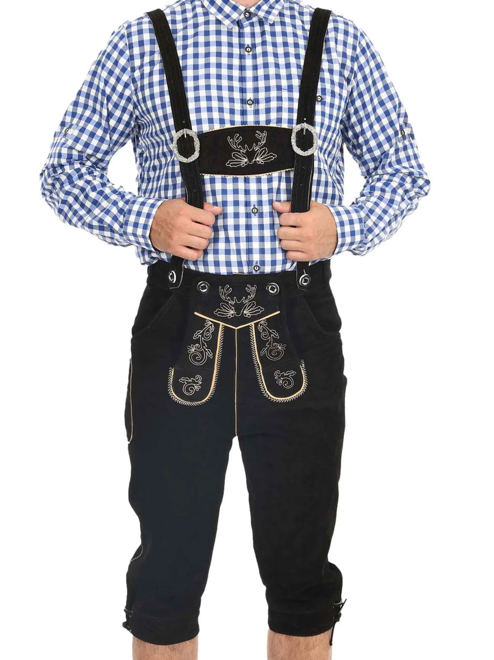 Alessandro Salvarini Herren Trachtenhose - ASSeppl in schwarz