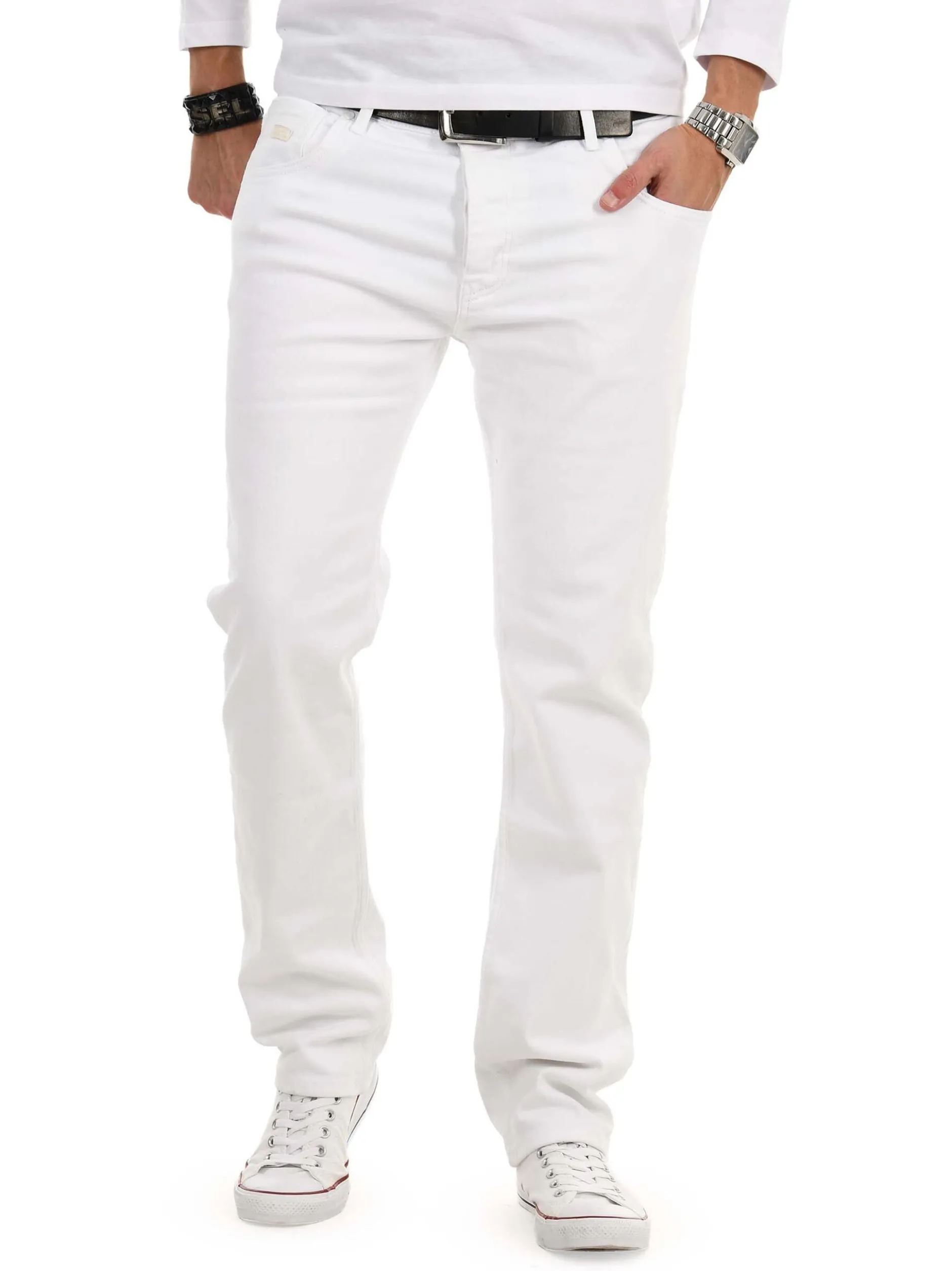 Alessandro Salvarini Jeans in weiß
