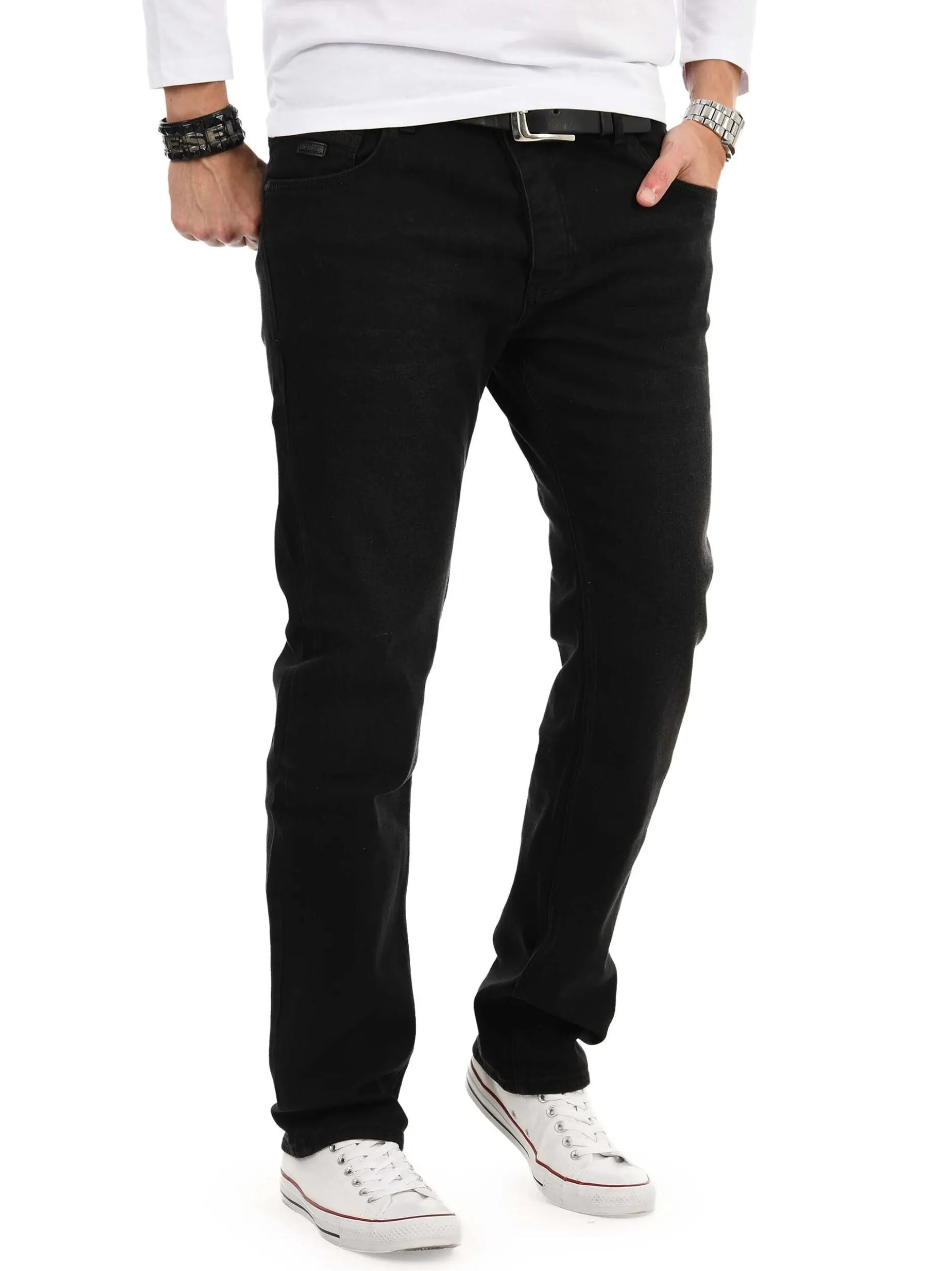 Alessandro Salvarini Jeans in schwarz