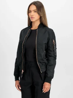 Alpha Industries Damen Bomberjacke in schwarz