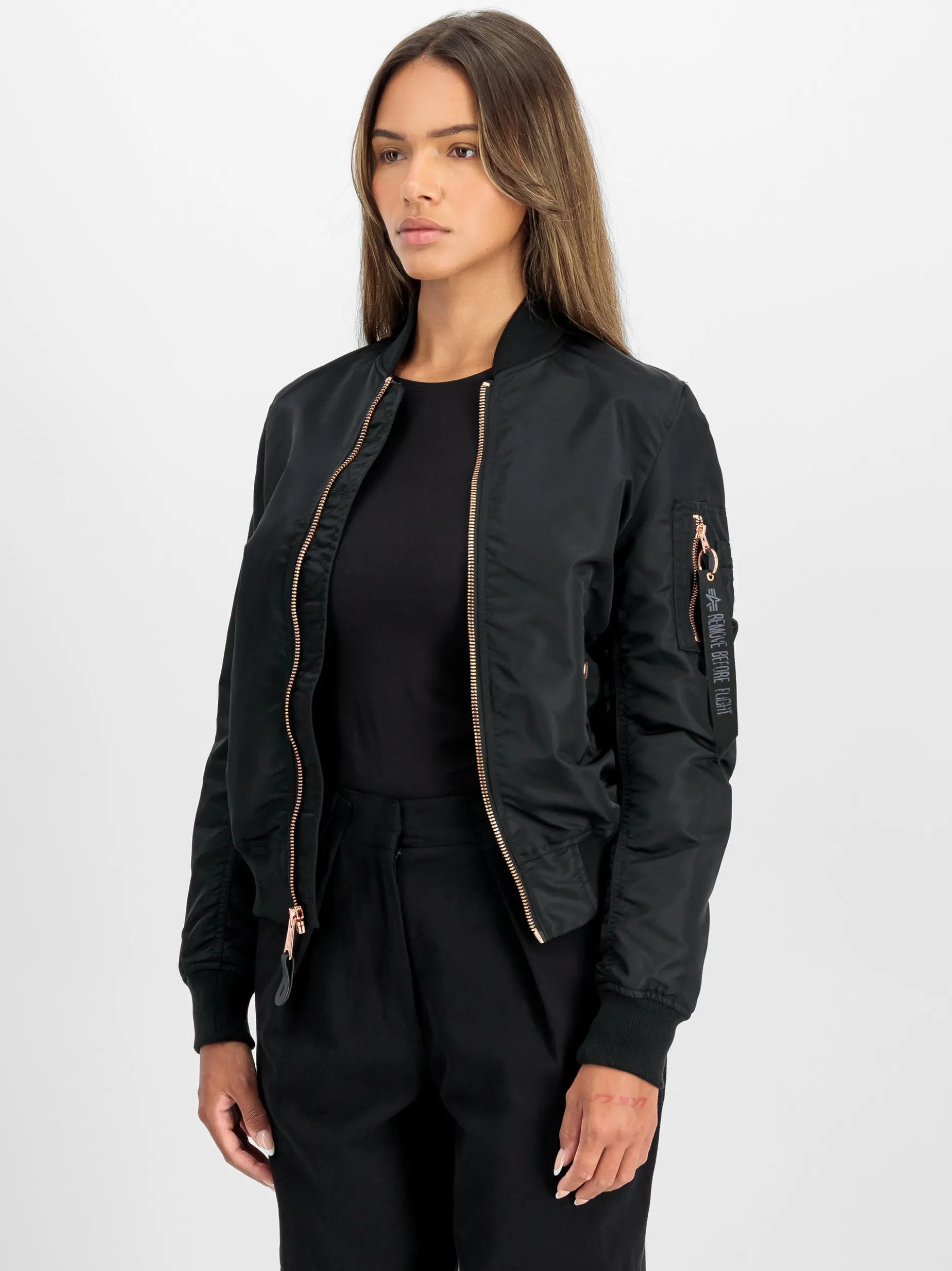 Alpha Industries Damen Bomberjacke in schwarz