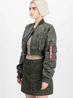 Alpha Industries Damen Bomberjacke in oliv