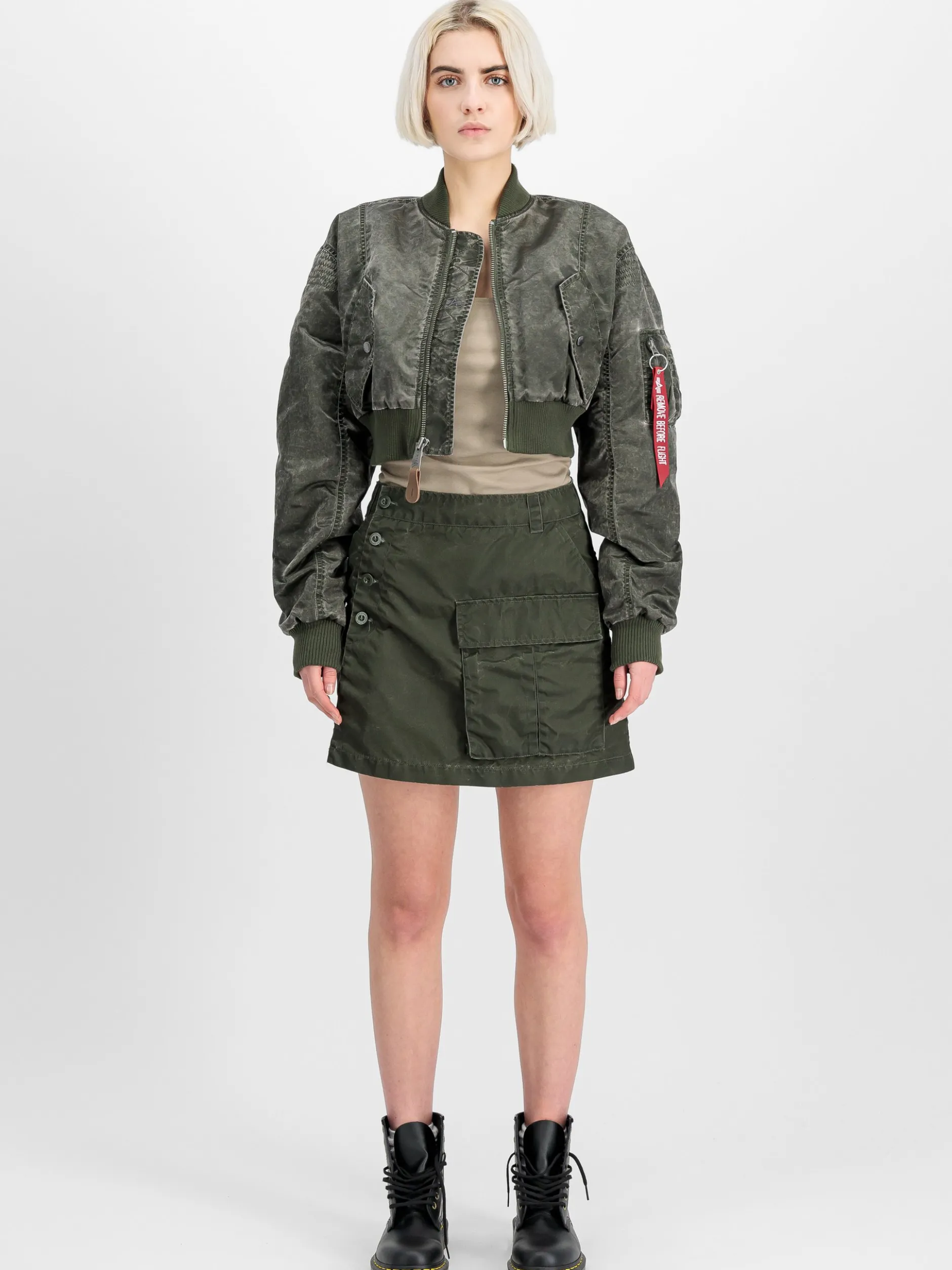 Alpha Industries Damen Bomberjacke in oliv
