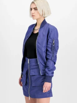 Alpha Industries Damen Bomberjacke in lila