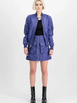 Alpha Industries Damen Bomberjacke in lila