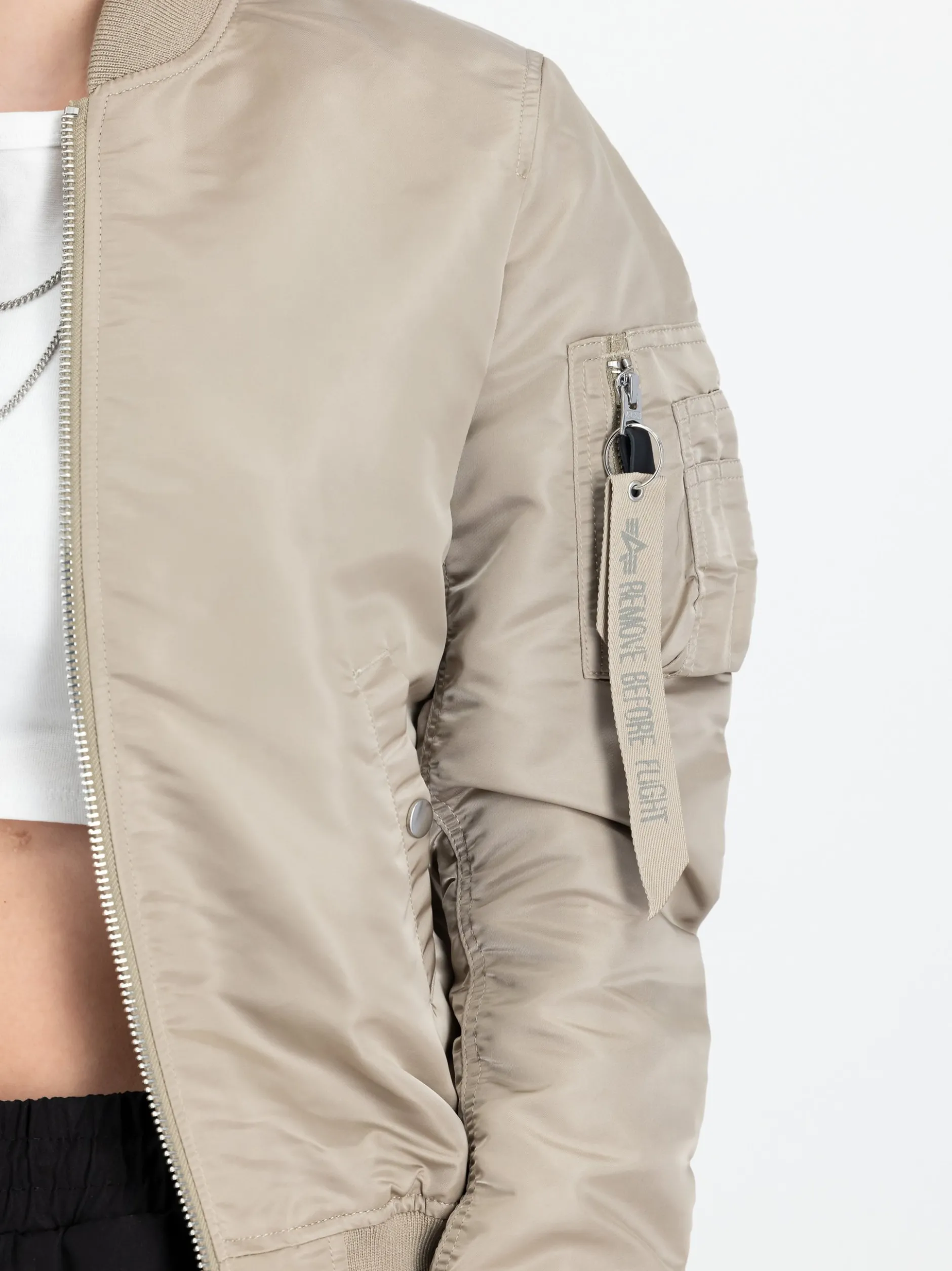 Alpha Industries Damen Bomberjacke in sand