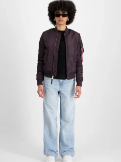 Alpha Industries Damen Bomberjacke in lila