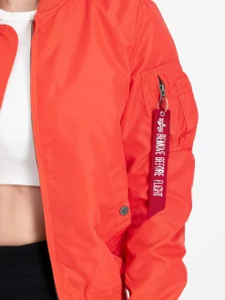 Alpha Industries Damen Bomberjacke in rot