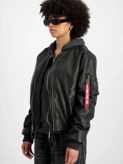 Alpha Industries Damen Bomberjacke in schwarz
