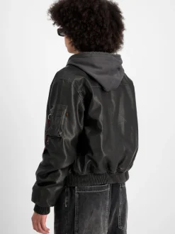 Alpha Industries Damen Bomberjacke in schwarz