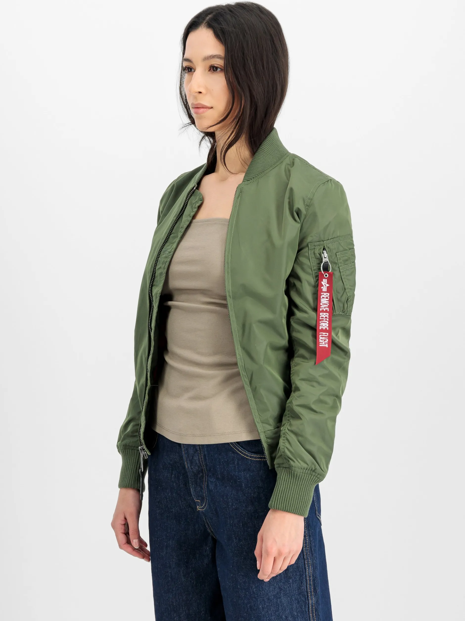 Alpha Industries Damen Bomberjacke in grün