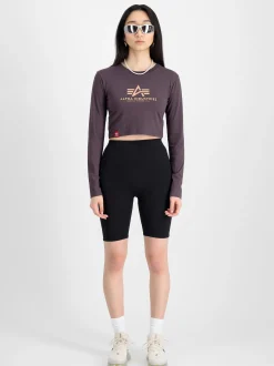 Alpha Industries Damen Langarmshirt in lila