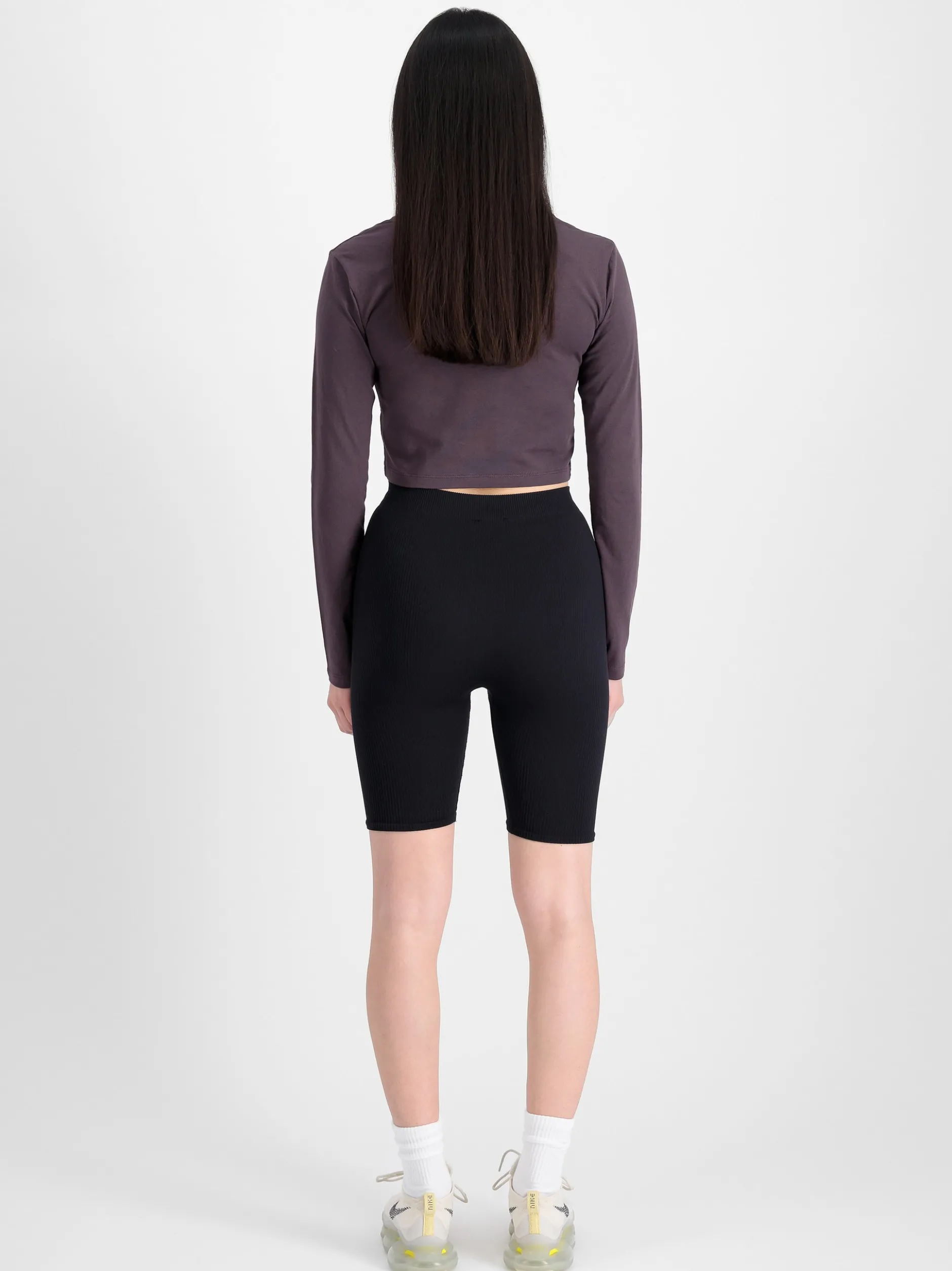 Alpha Industries Damen Langarmshirt in lila