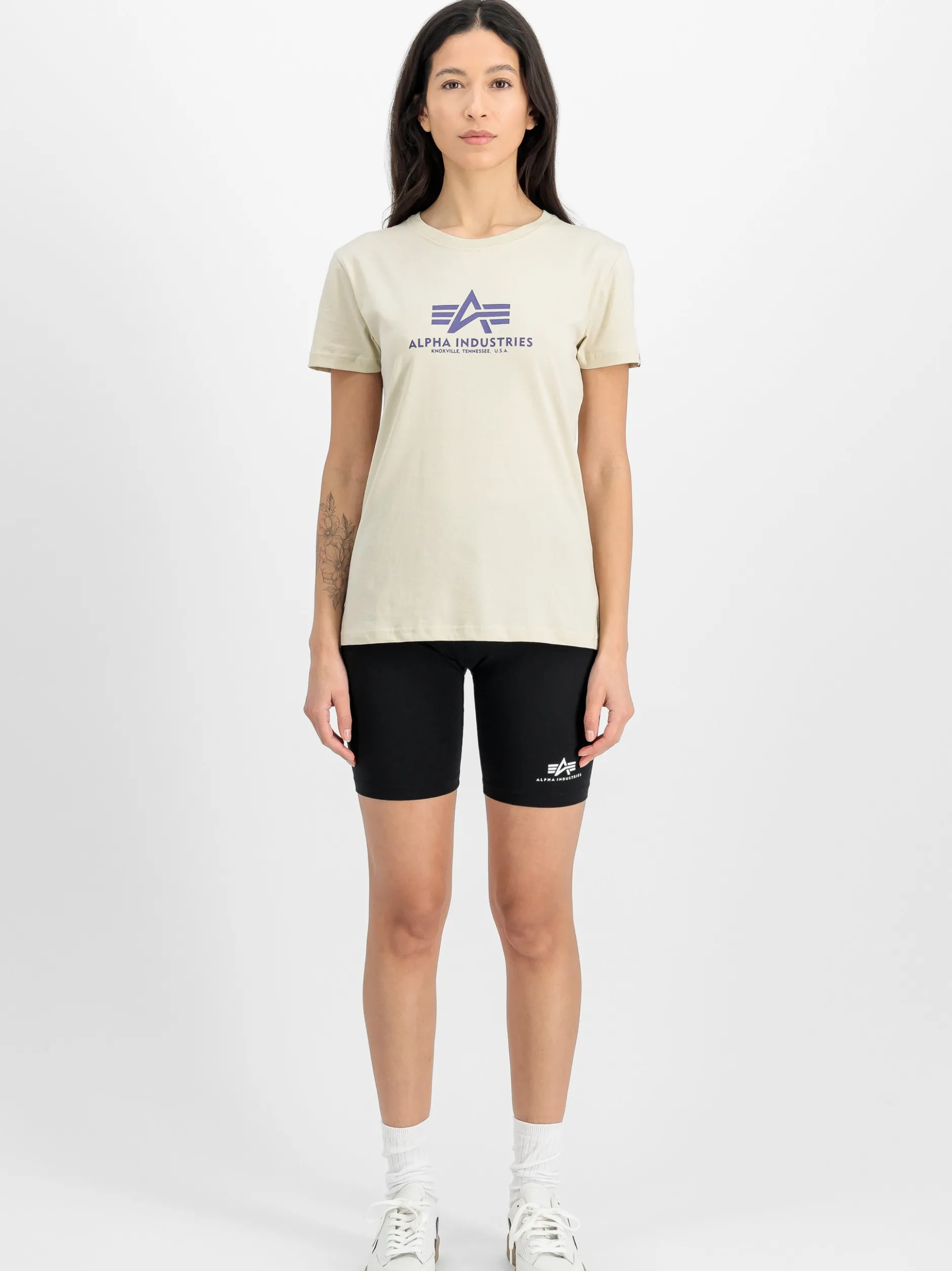 Alpha Industries Damen Radlerhose in schwarz