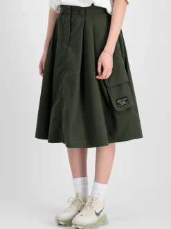 Alpha Industries Damen Rock in oliv