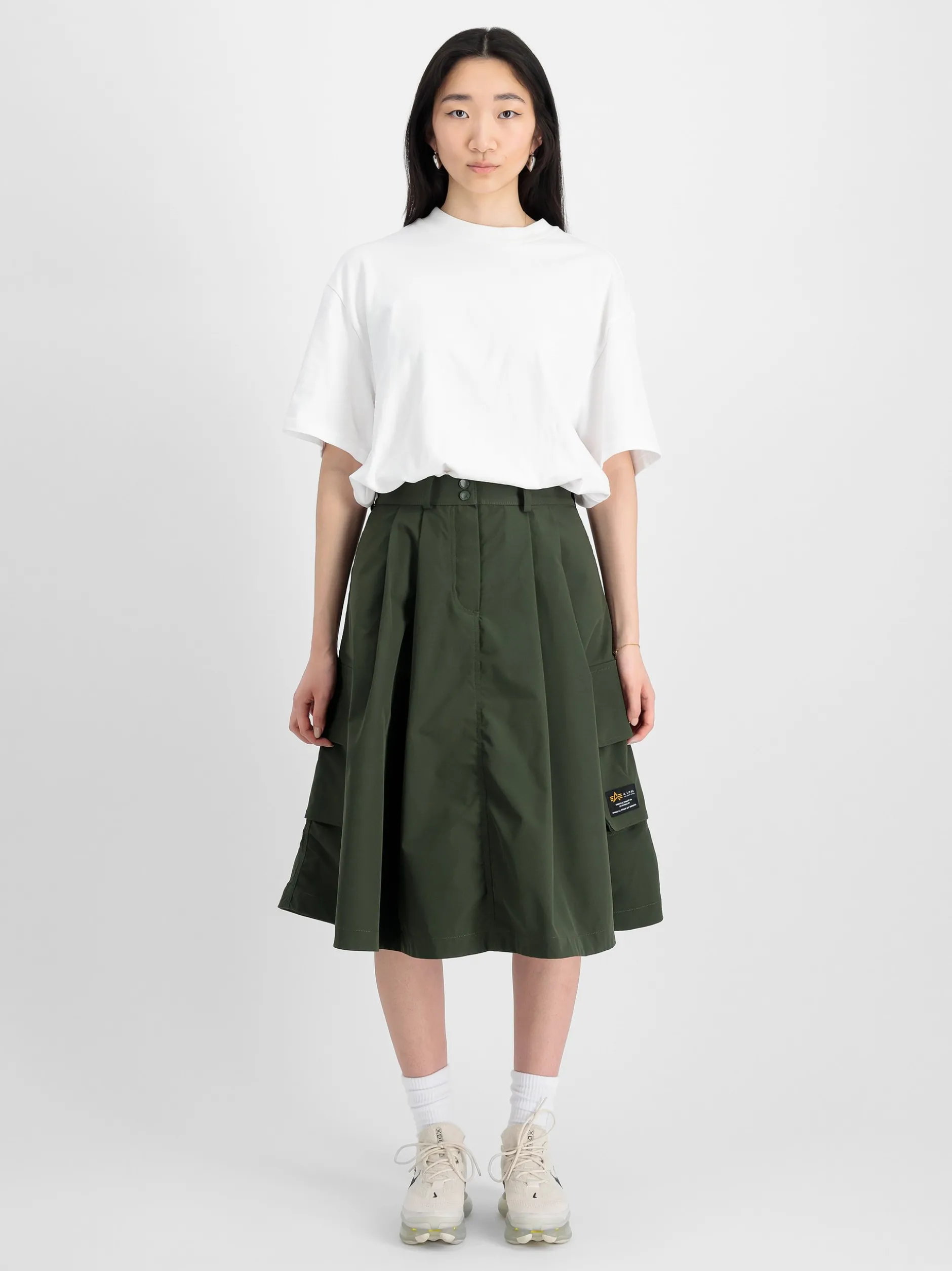 Alpha Industries Damen Rock in oliv