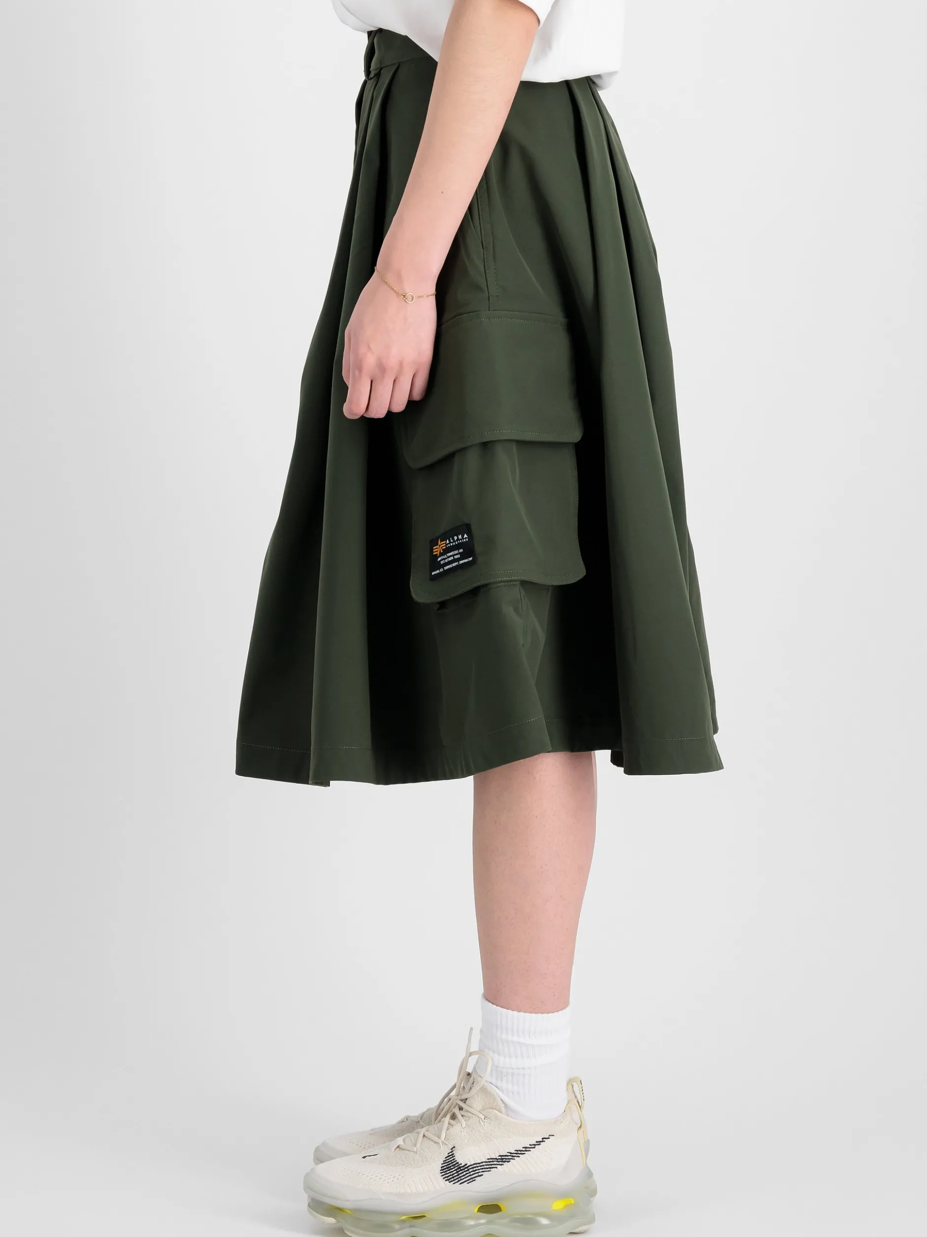 Alpha Industries Damen Rock in oliv
