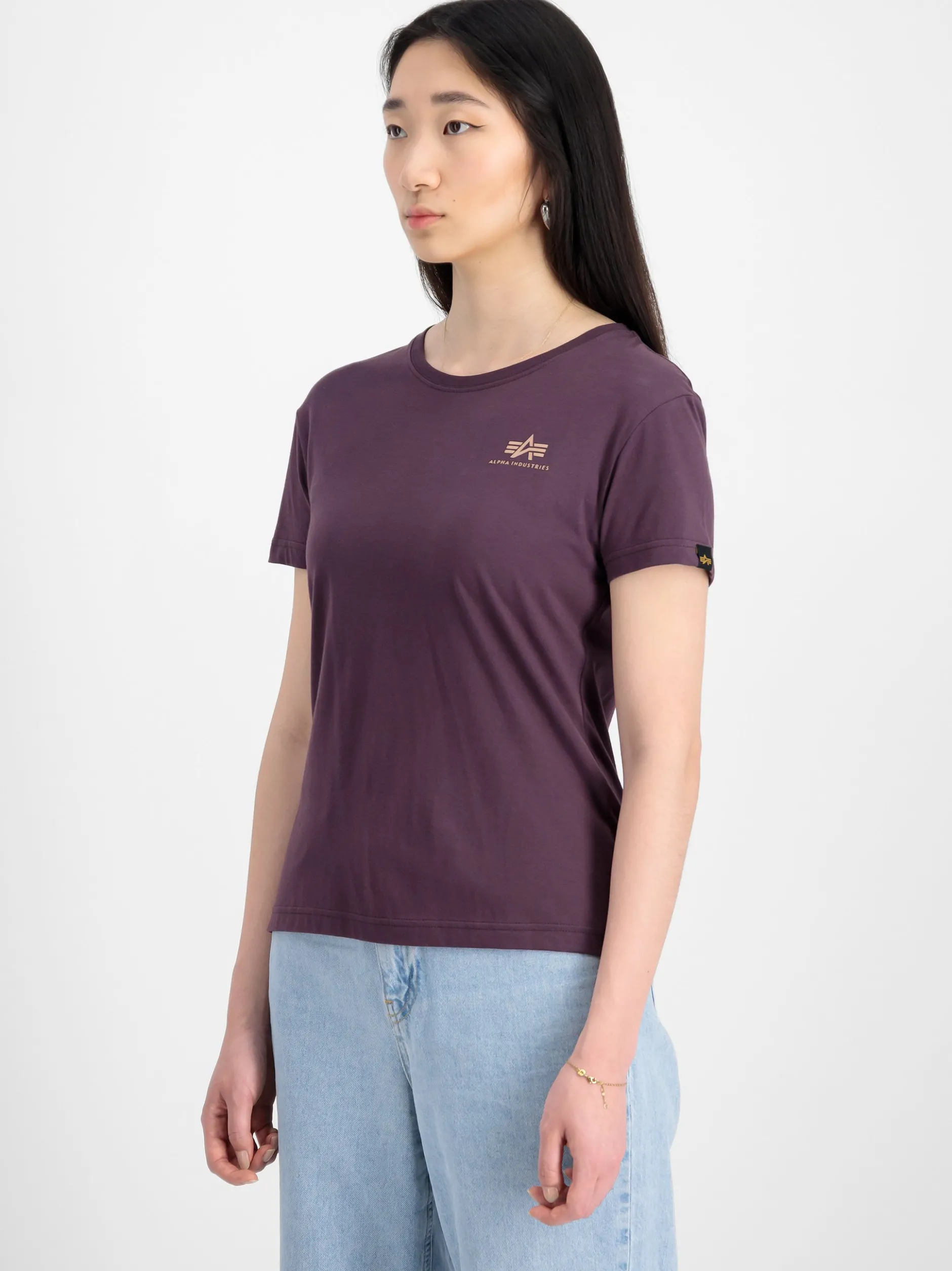 Alpha Industries Damen T-Shirt in lila