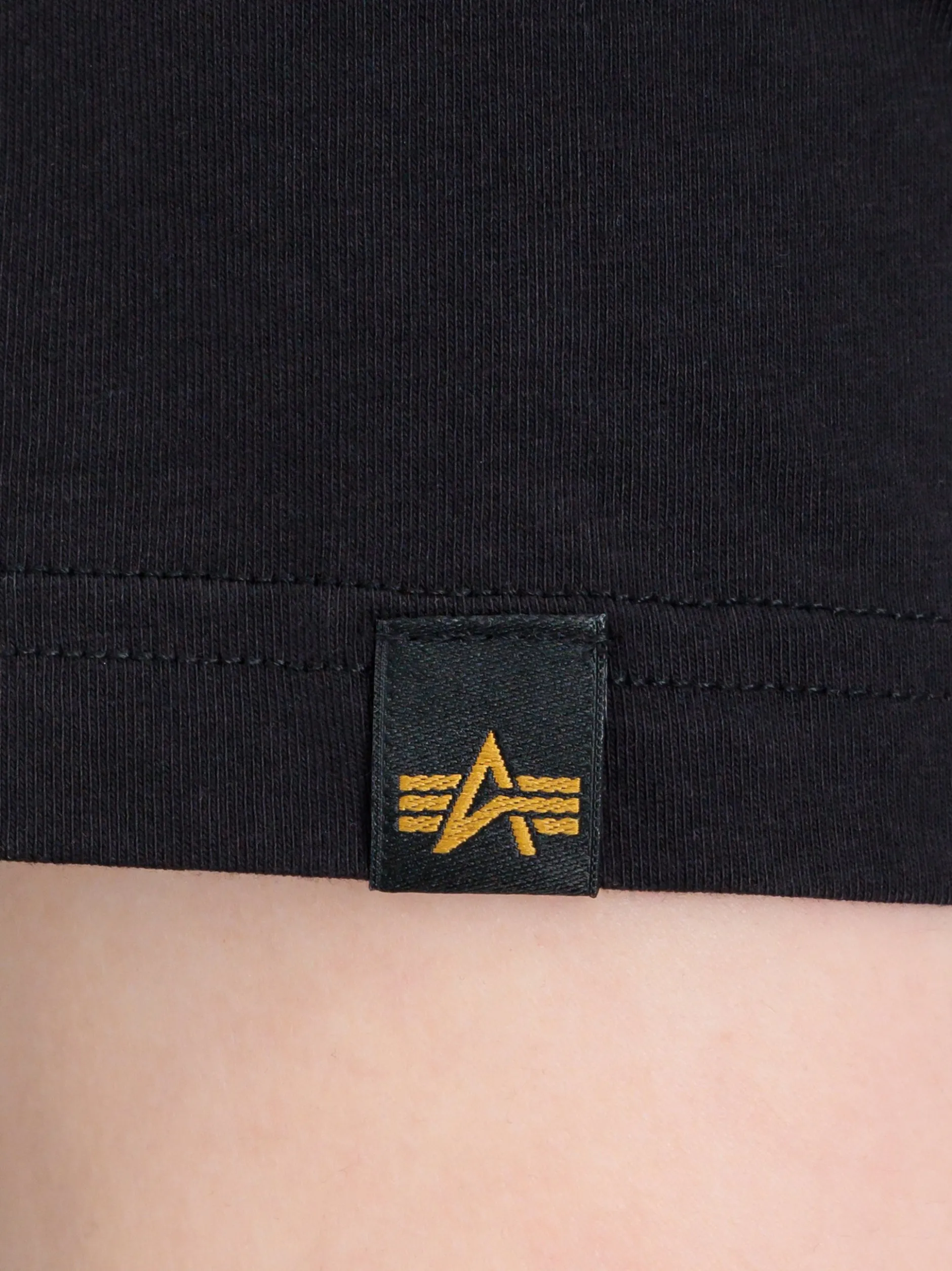 Alpha Industries Damen T-Shirt in schwarz