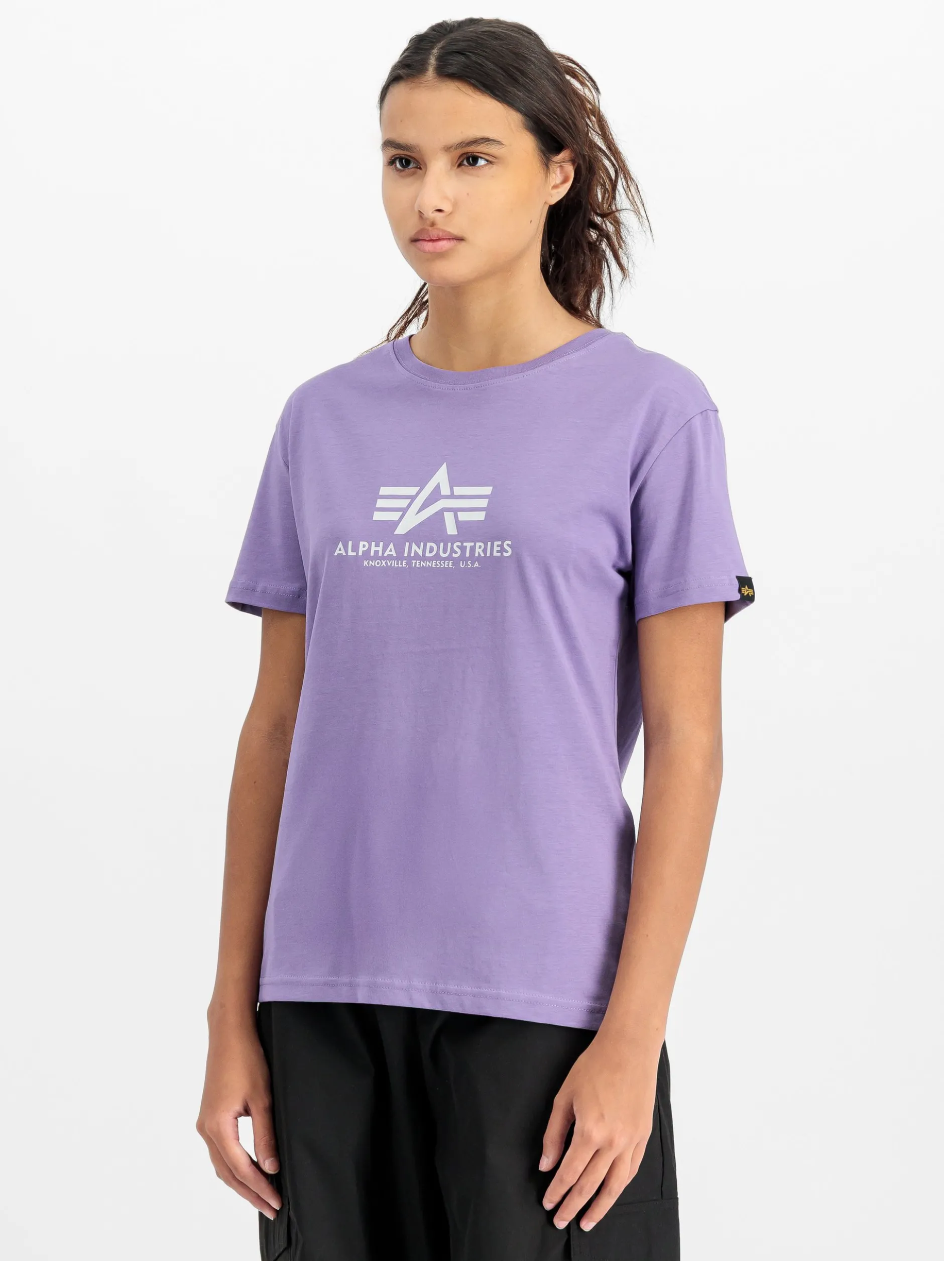 Alpha Industries Damen T-Shirt in lila