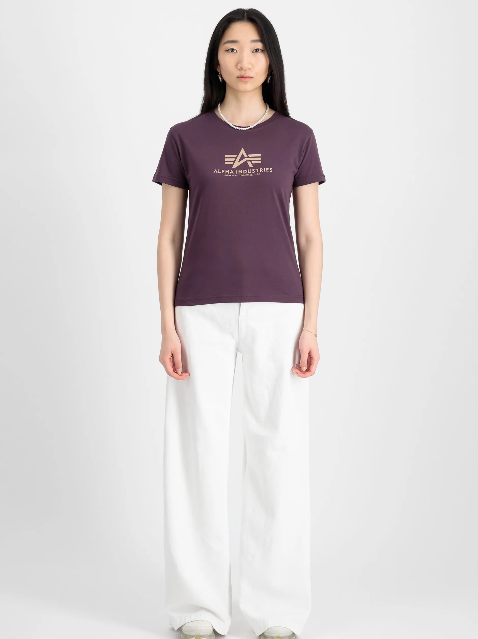 Alpha Industries Damen T-Shirt in lila