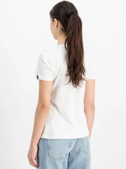 Alpha Industries Damen T-Shirt in weiß