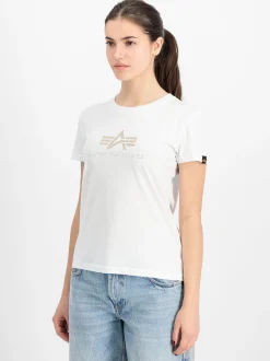 Alpha Industries Damen T-Shirt in weiß