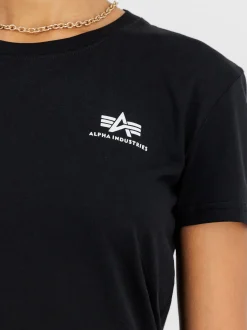 Alpha Industries Damen T-Shirt in schwarz