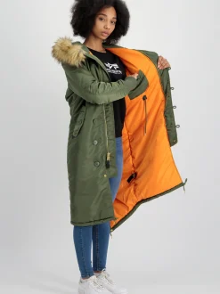 Alpha Industries Damen Winterjacke in grün