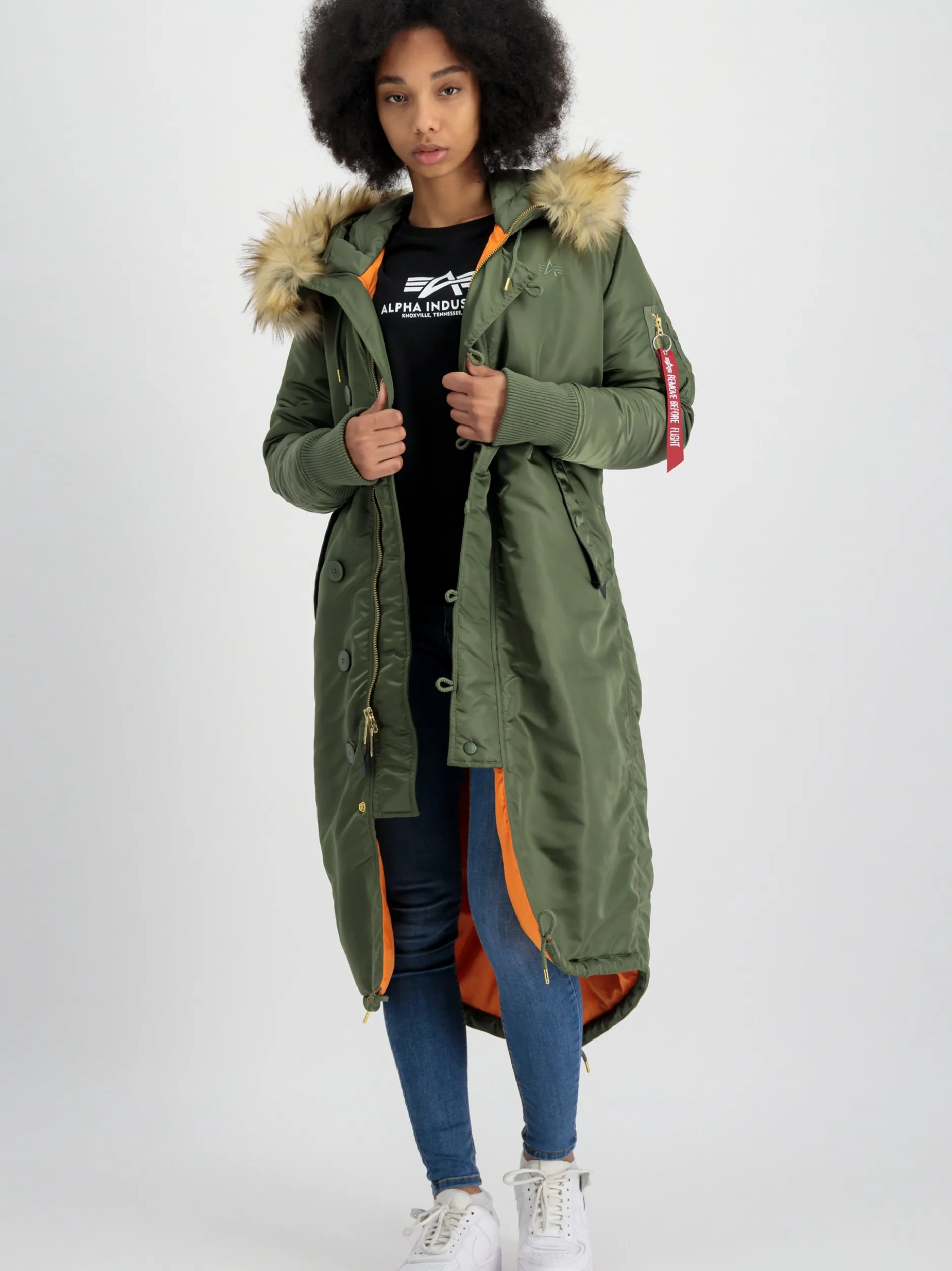 Alpha Industries Damen Winterjacke in grün
