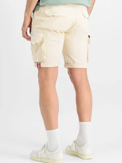 Alpha Industries Herren Cargo-Shorts in vanille