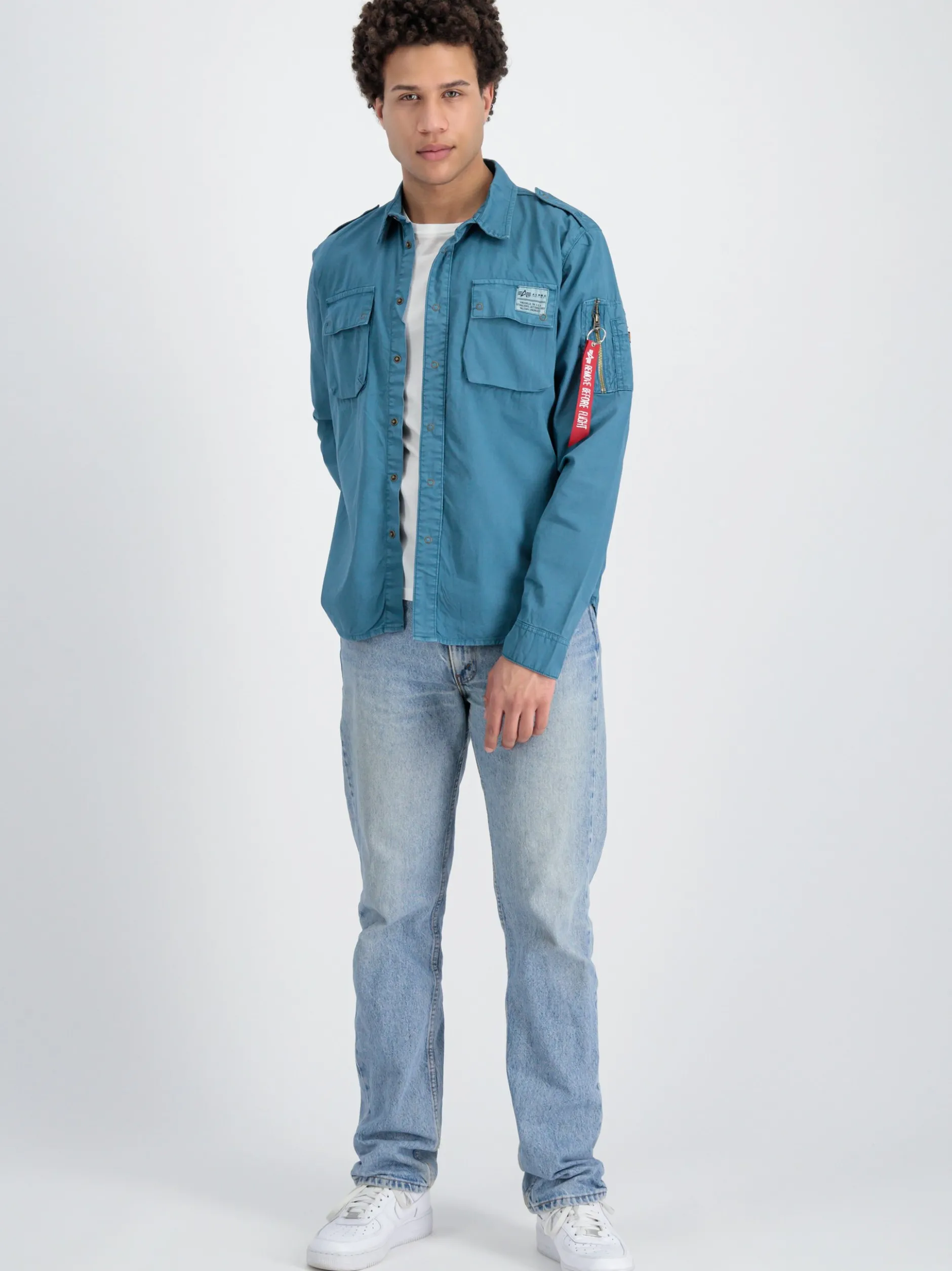 Alpha Industries Herren Hemd in marine