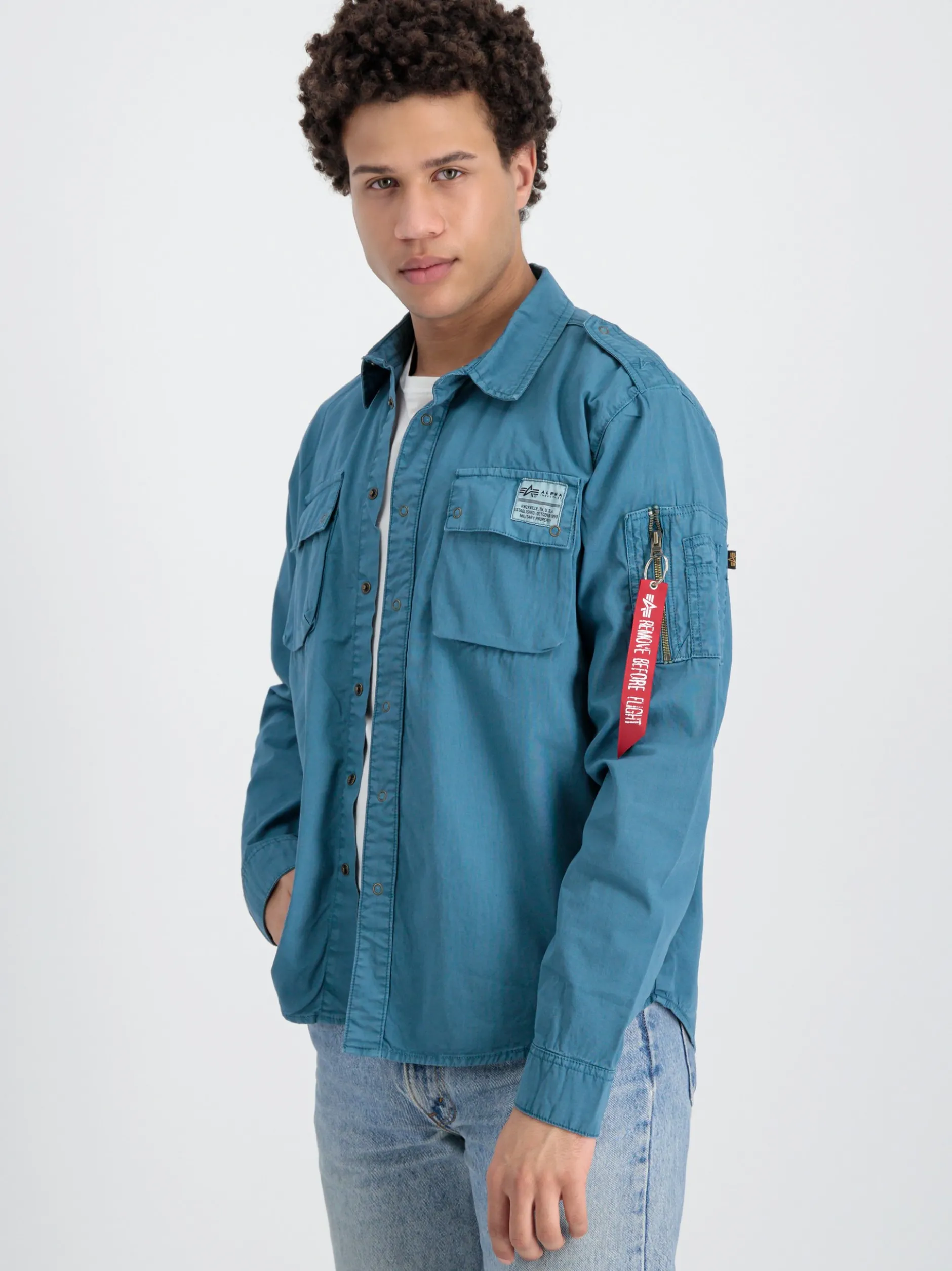 Alpha Industries Herren Hemd in marine