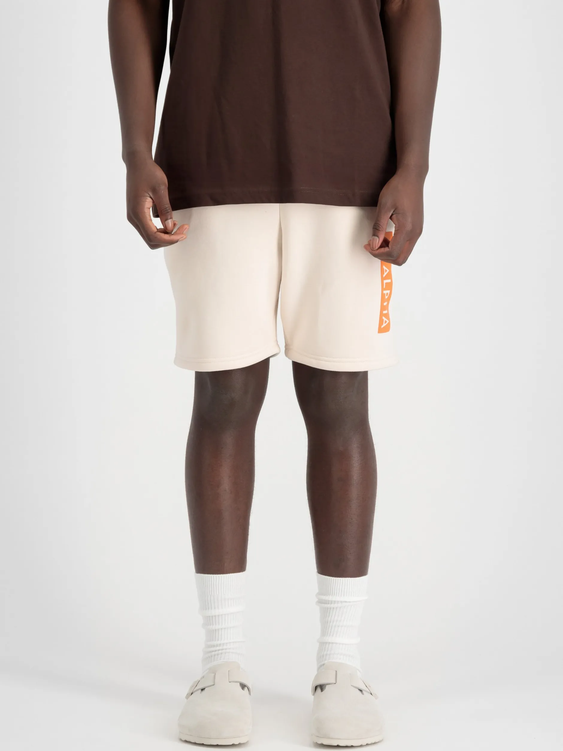 Alpha Industries Herren Kurze Hose in weiß