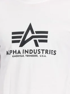 Alpha Industries Herren Langarmshirt in weiß