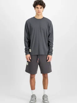 Alpha Industries Herren Langarmshirt in grau