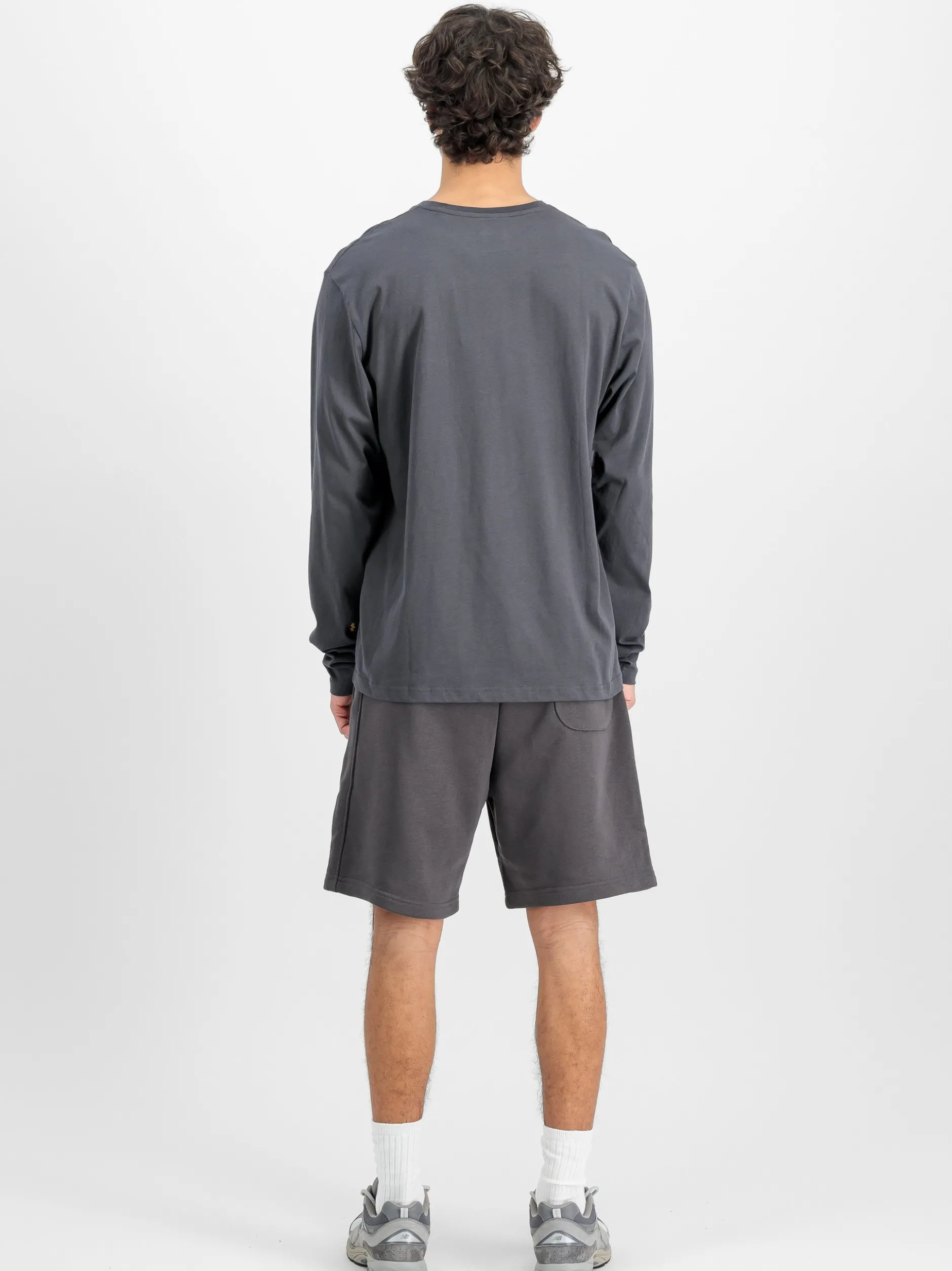 Alpha Industries Herren Langarmshirt in grau