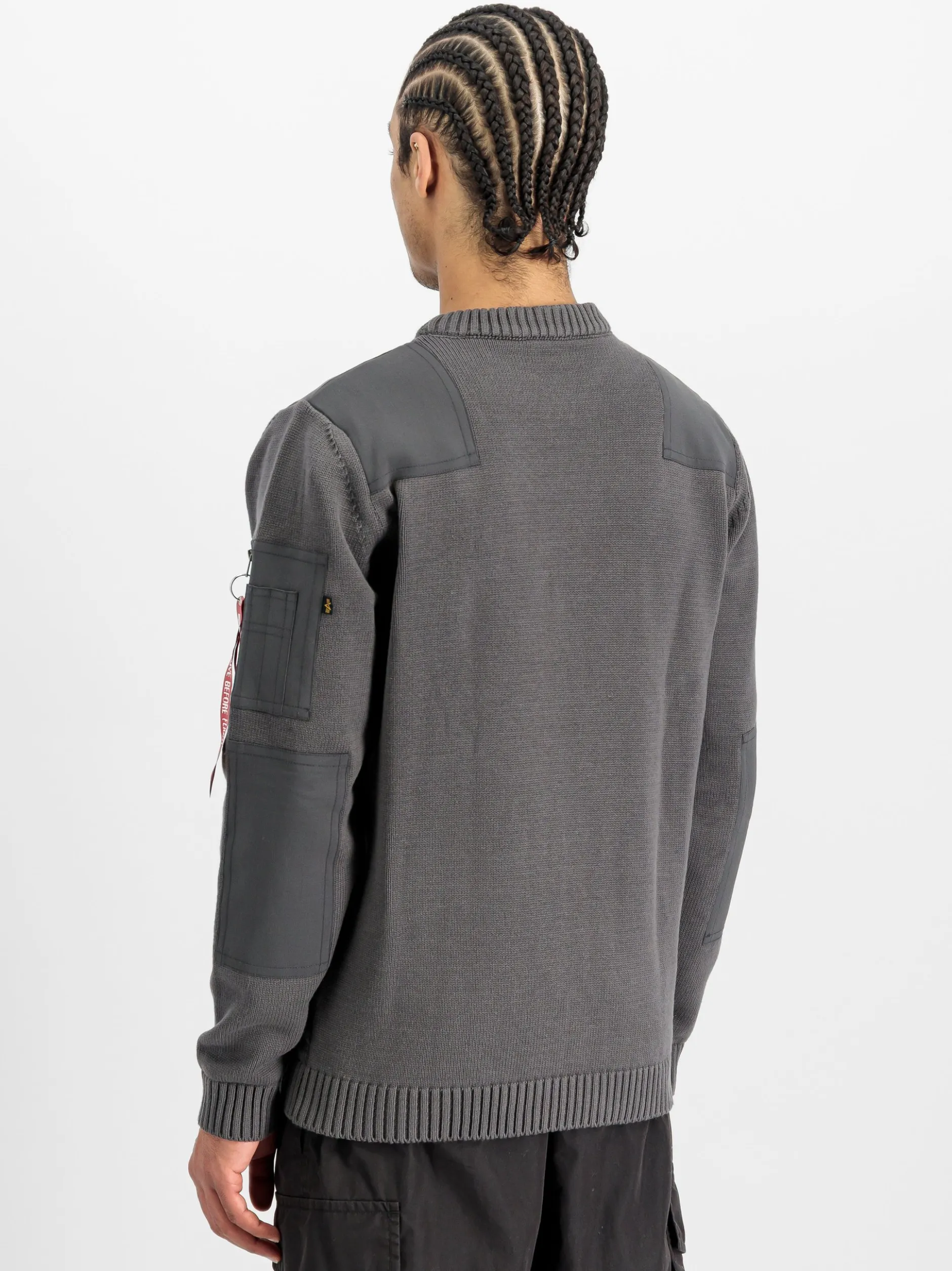 Alpha Industries Herren Pullover in grau