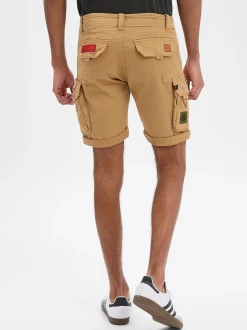 Alpha Industries Herren Shorts in sand - Länge: knielang