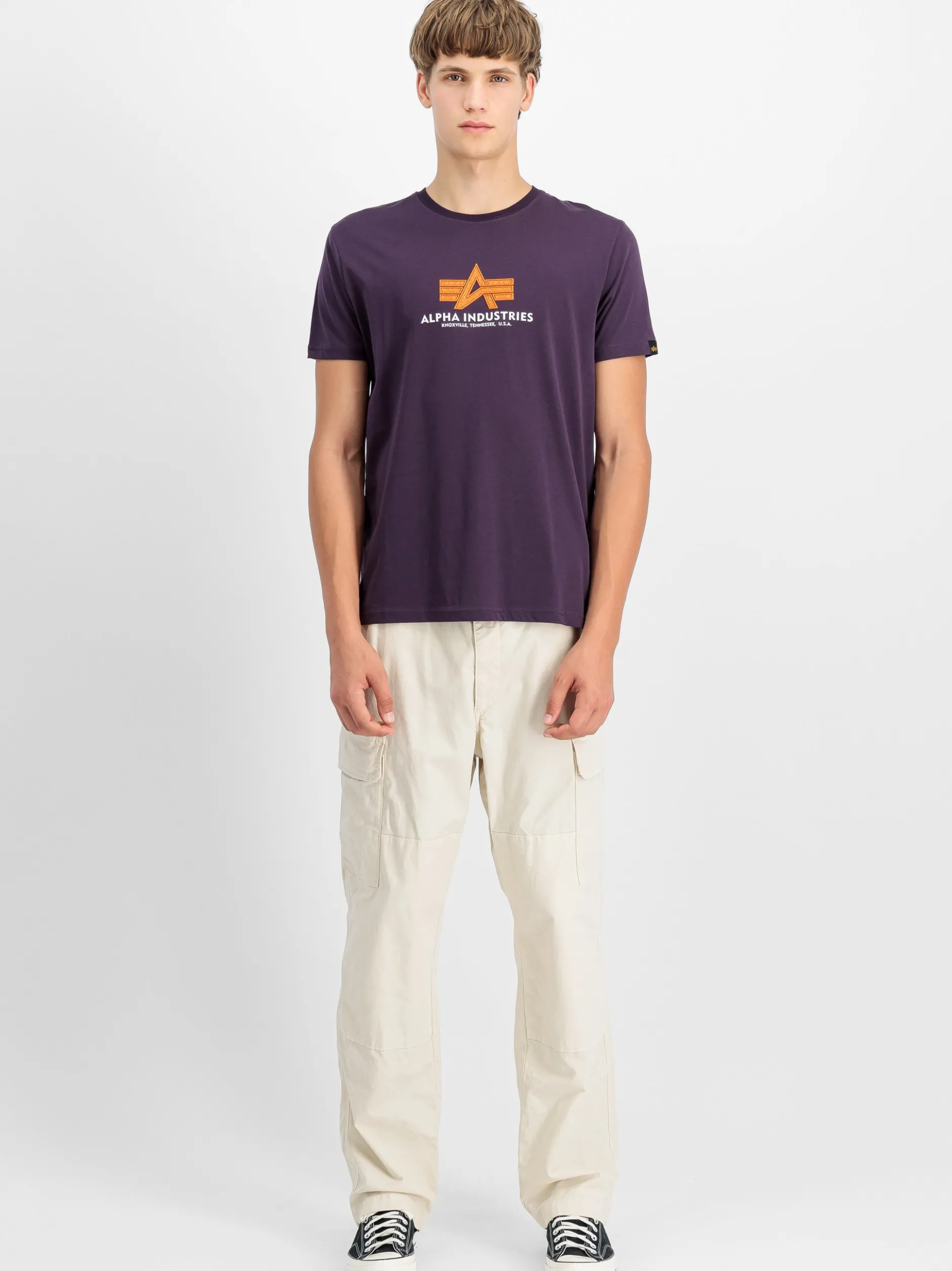 Alpha Industries Herren T-Shirt in lila