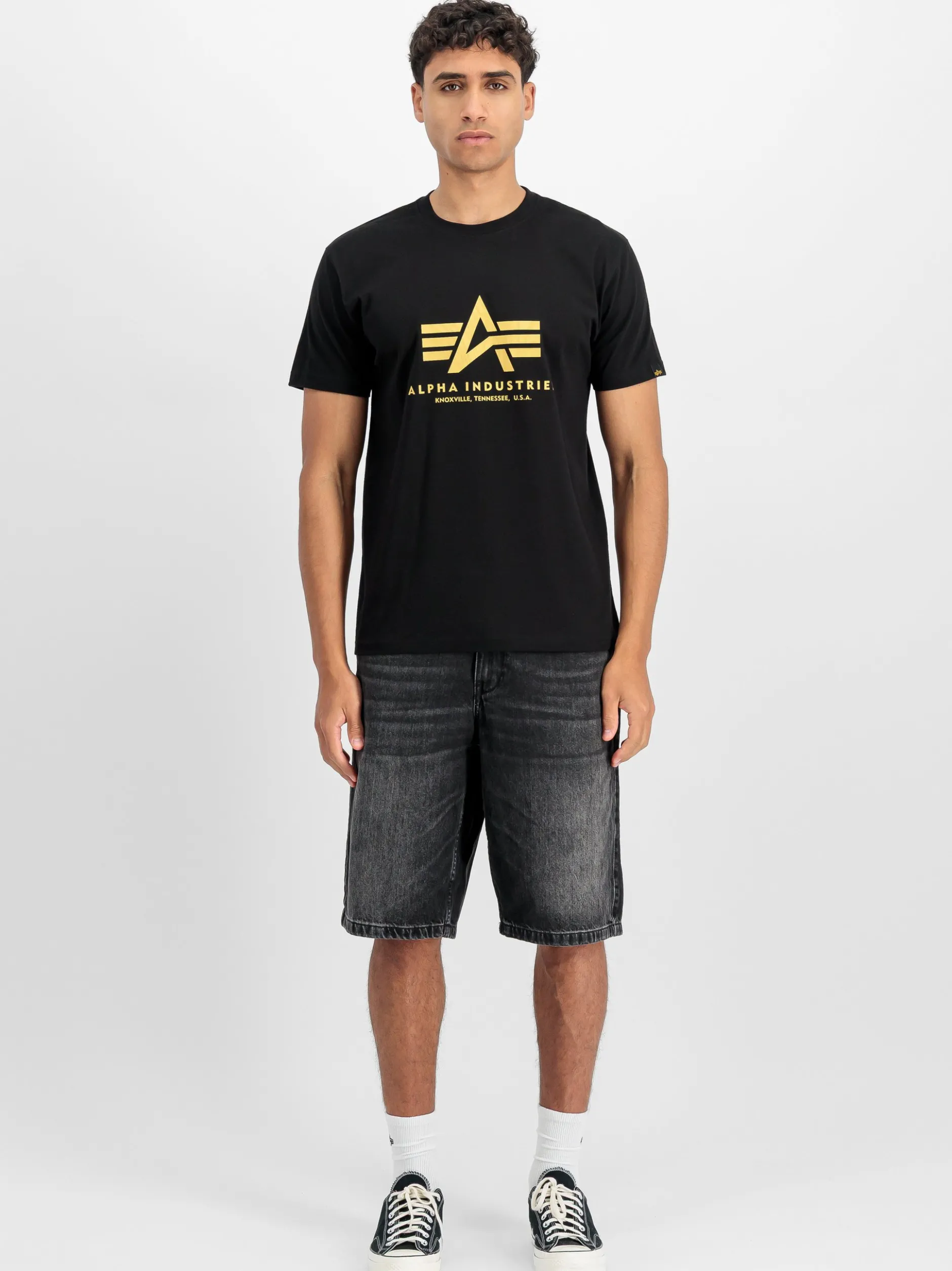 Alpha Industries Herren T-Shirt in schwarz