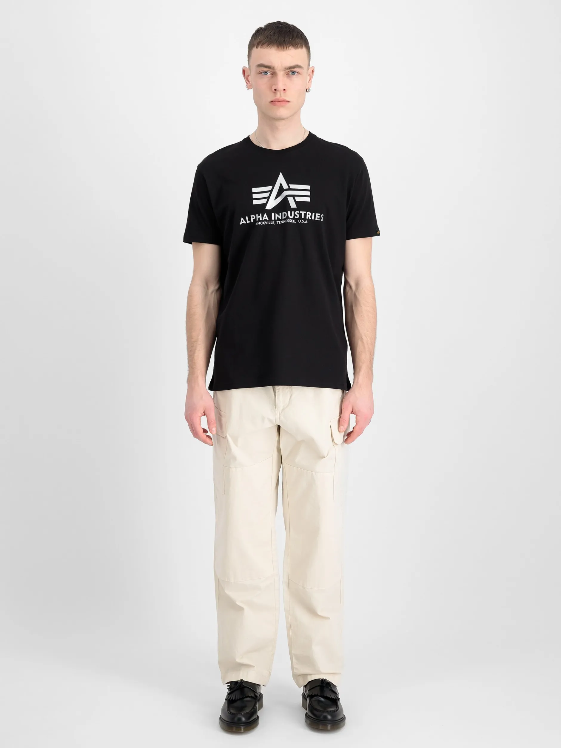 Alpha Industries Herren T-Shirt in schwarz